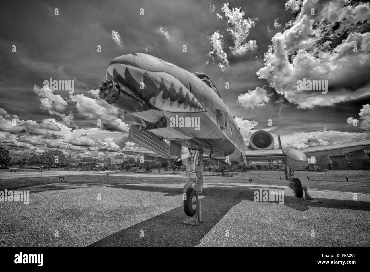 Air Park bei Moody AFB wurde von Präsident George W. Bush, war ein Pilot in Ausbildung bei Moody 1968-69 gewidmet. Stockfoto