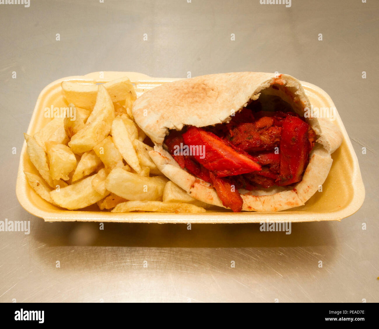 Traditionelle CHIP SHOP Stockfoto