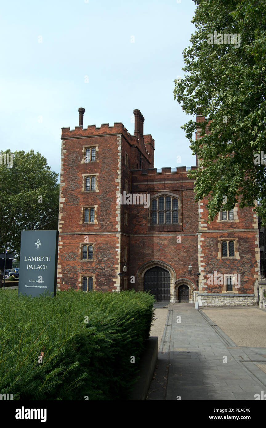 Lambeth Palace, London, England, UK Stockfoto