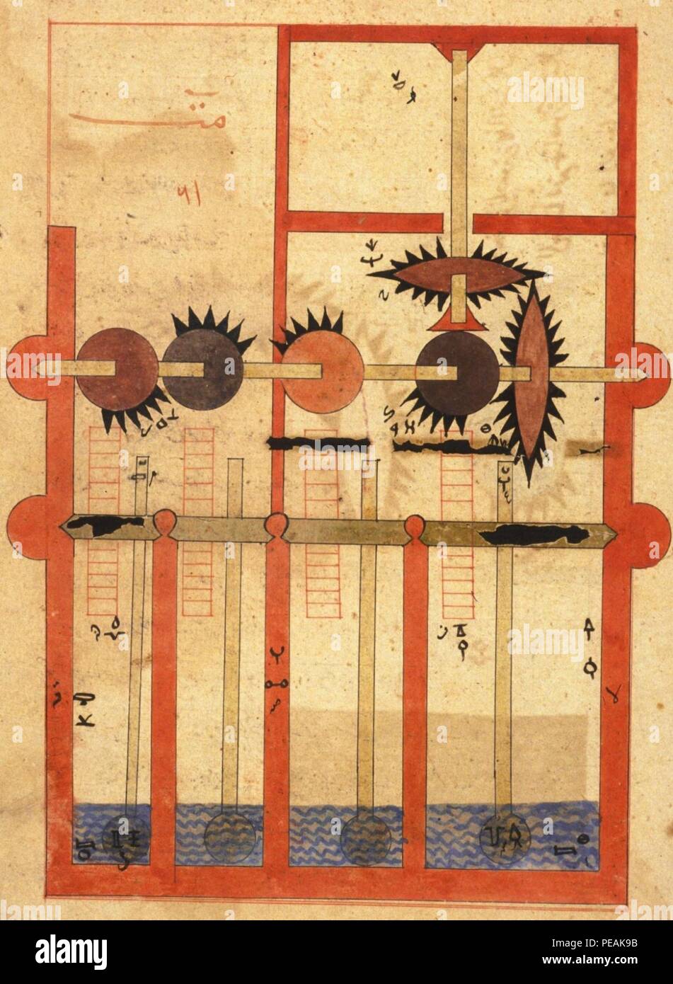 Arabisch Maschine Manuskript - Anonym-Frau oder. fol. 3306 b. Stockfoto
