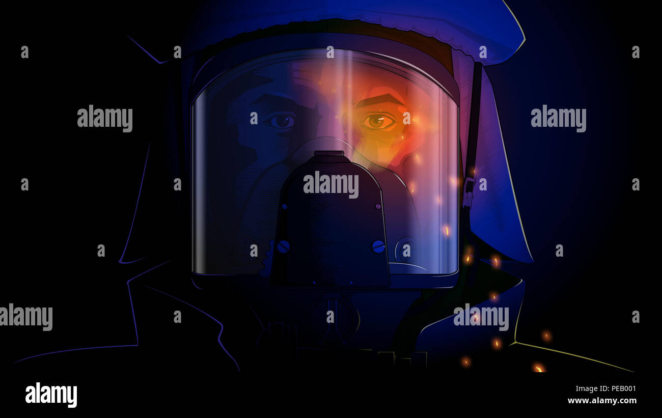 Im Oktober 2002, Flieger 1. Klasse Jesse Burkhard war einer von vielen Air Force Feuerwehrmänner, die zu einem kommerziellen Airliner crash auf Luftwaffenstützpunkt Manas, Kirgisistan reagiert. Burkhard war die niedrigste Einstufung der drei Flieger an die einzige Rettung Lkw auf der Basis zugewiesen. Ihre Rolle war zu finden und Menschen retten, und, falls erforderlich, ziehen sie aus der Gefahrenzone, behandeln Sie sie, und setzen Sie sie in die Hände der Emergency Medical Team. Mit Hilfe von Burkhard und andere Feuerwehrmänner, diejenigen, die das Flugzeug bestiegen, die morgen den Unfall überlebt, und die Flammen wurden gelöscht. (U.S. Air Force Grafik / Senior Luft Stockfoto