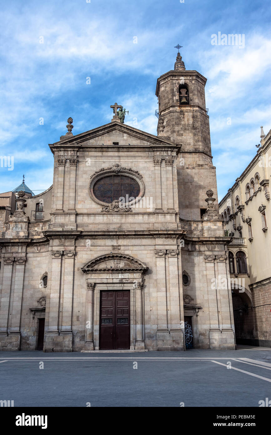 Basilika Unserer Lieben Frau von der Barmherzigkeit in Barcelona, Spanien Stockfoto