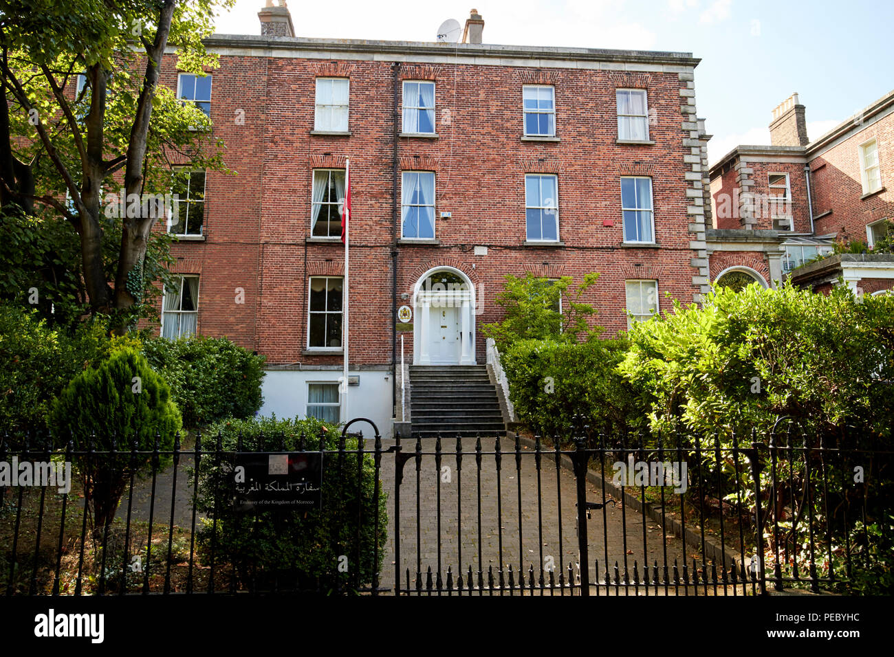 Botschaft des Königreichs Marokko in Dublin Irland Stockfoto