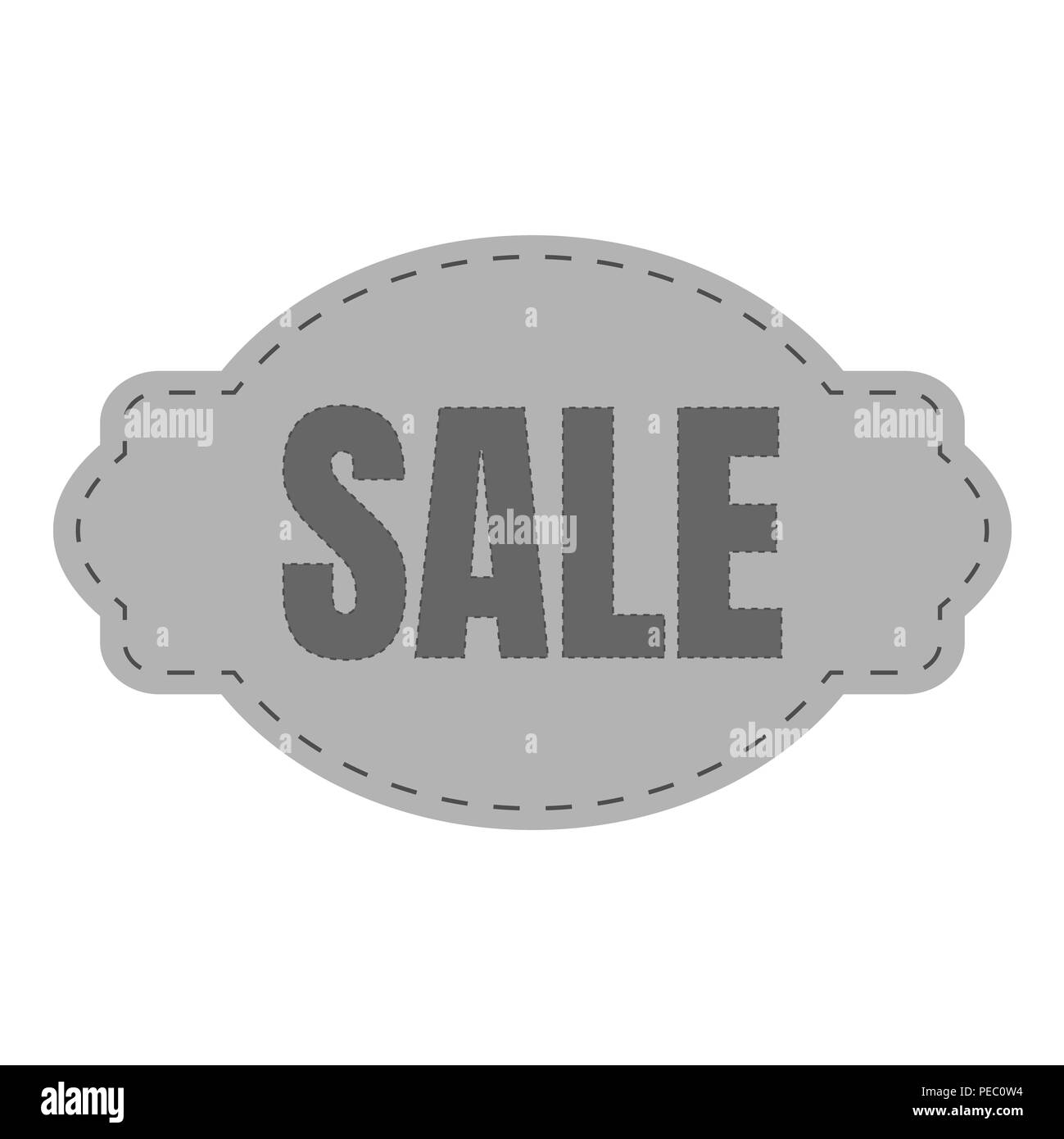 Angebot Verkauf Tag. Rabatt symbol Einzelhandel. Bunte Aufkleber schild Preis aus weißem Hintergrund. In modernen grafischen Stil Illustration für schwarzen Freitag oder Schnäppchen Verkauf Label. Stockfoto