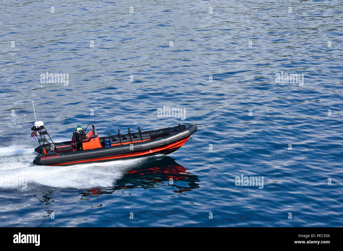 Lotsenboot, Lofoten Inseln, Norwegen 180703 73813 Stockfoto