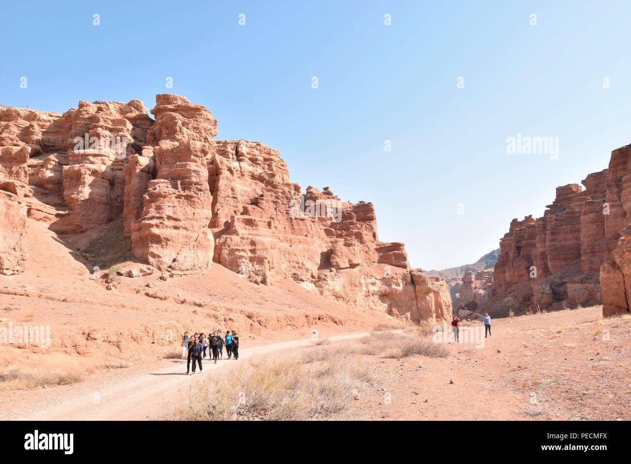 Charyn Canyon, Charyn Canyon National Park, Charyn Canyon Nationalpark, Almaty, Kasachstan Stockfoto