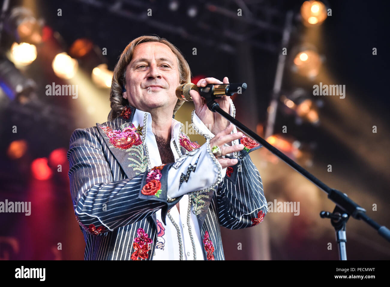 Deutschland, Ebern, Eyrichshhof Schloss, 26. Juli 2018, Dieter Thomas Kuhn & Band - Open Air 2018 - Bild: Dieter Thomas Kuhn Credit: alamy Unterhaltung / Stockfoto