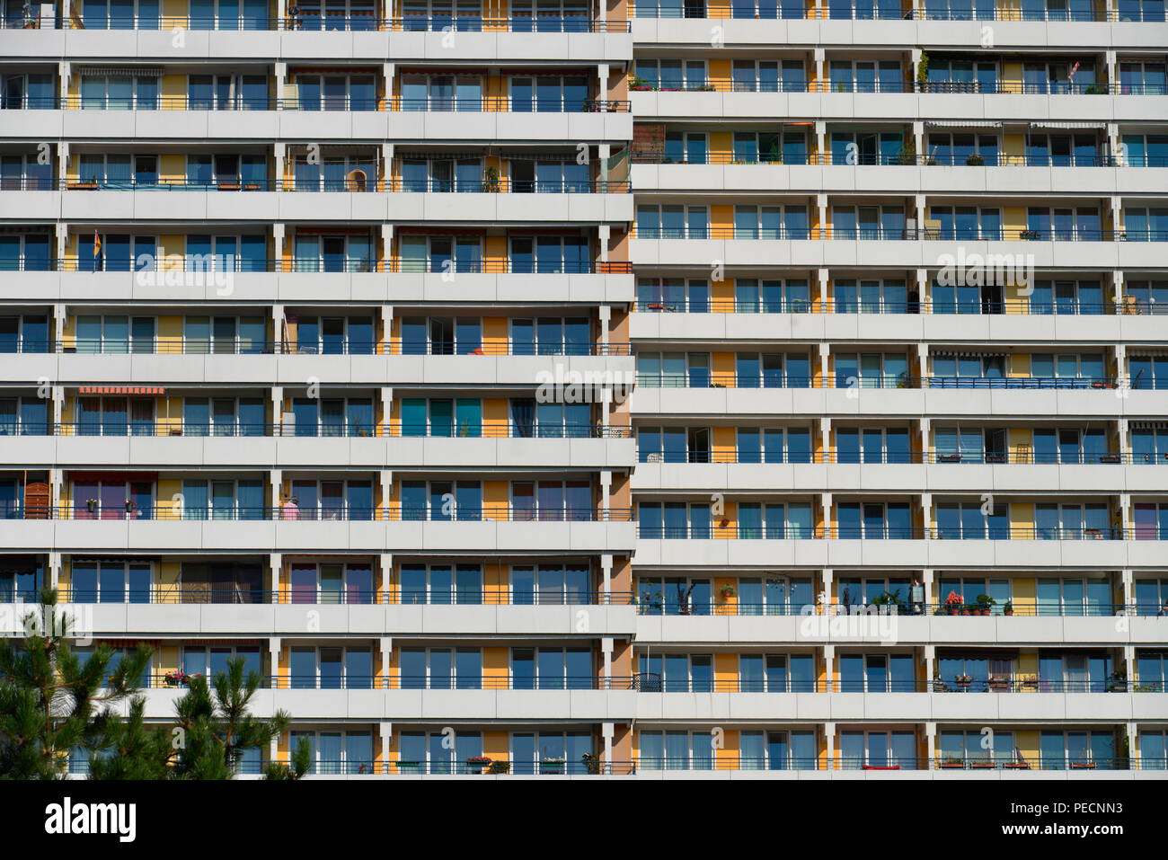 Hochhaeuser, Helene-Weigel-Platz, Marzahn, Berlin, Deutschland Stockfoto