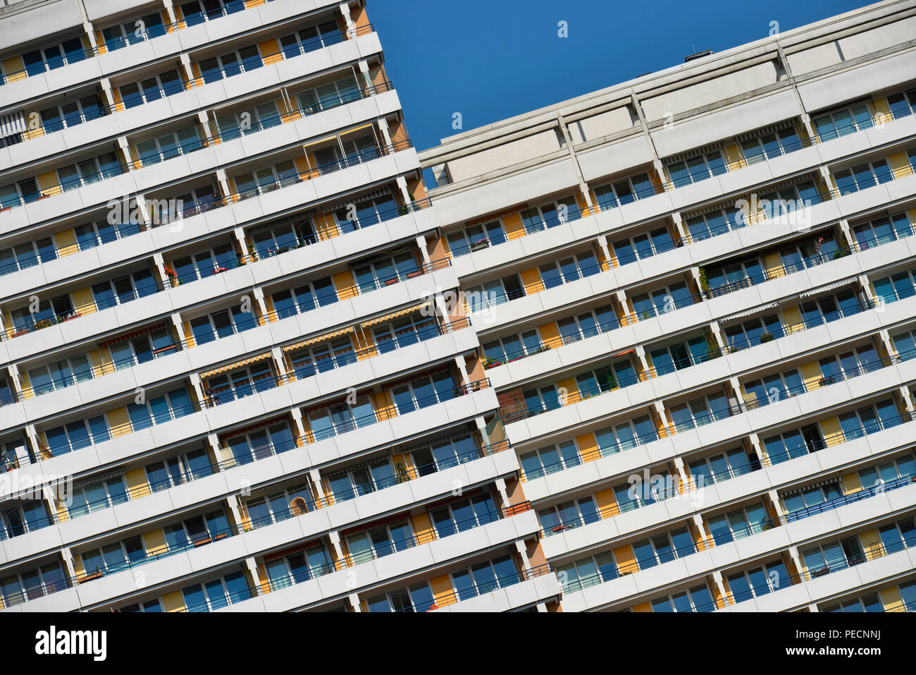 Hochhaeuser, Helene-Weigel-Platz, Marzahn, Berlin, Deutschland Stockfoto