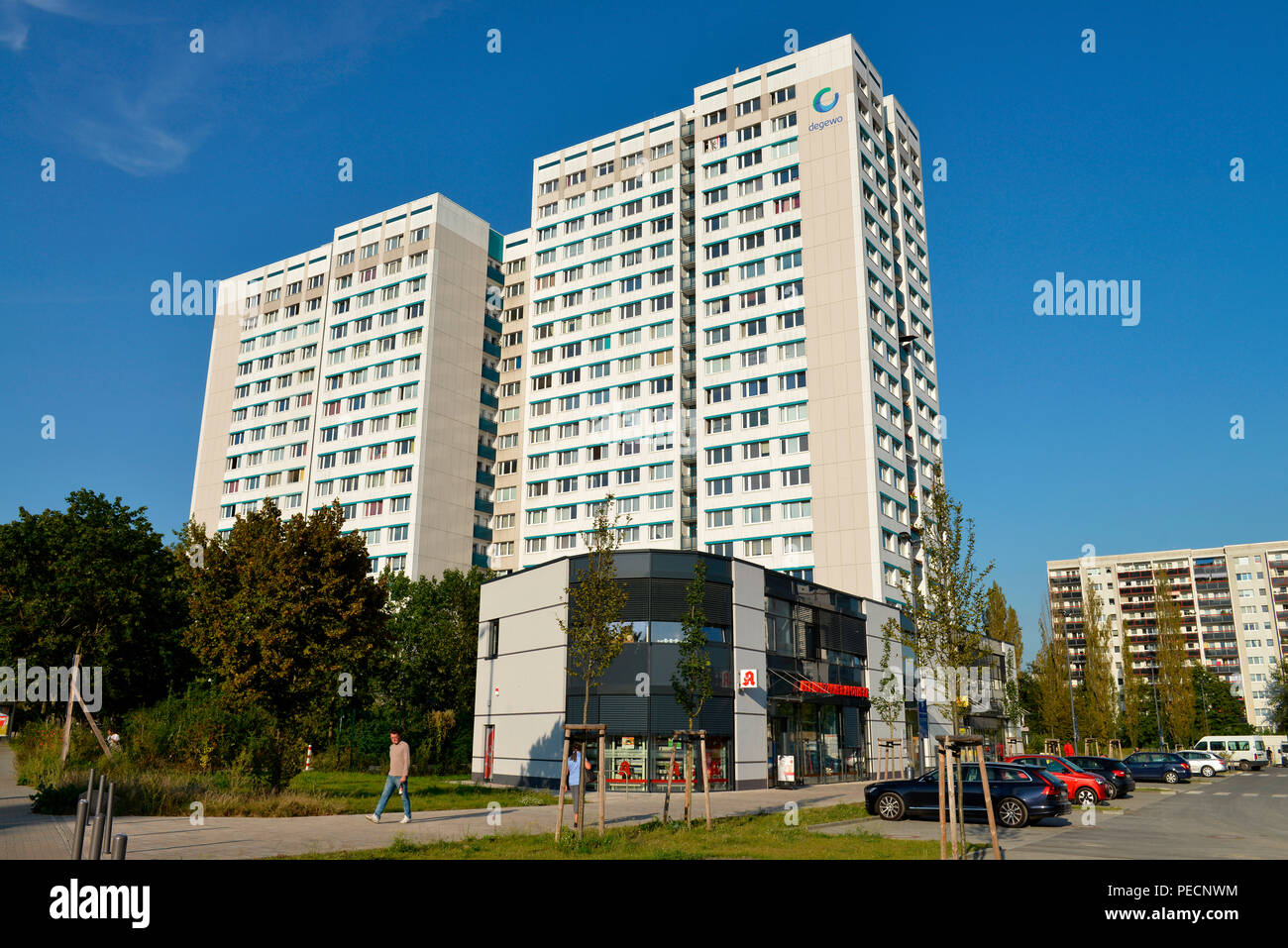 Wohnhaus, Allee der Kosmonauten 200, Marzahn, Berlin, Deutschland Stockfoto