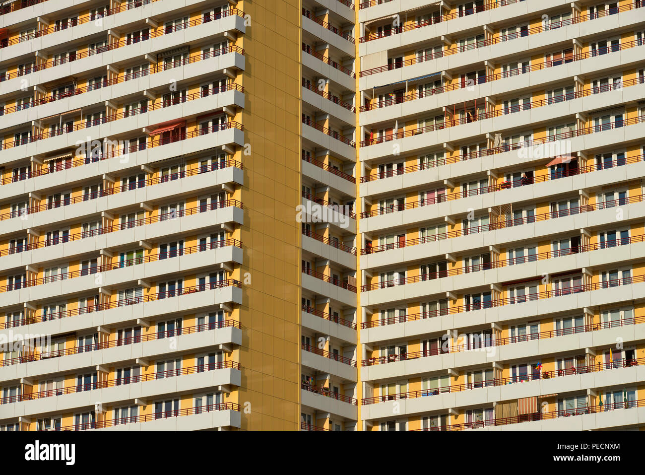 Hochhaeuser, Helene-Weigel-Platz, Marzahn, Berlin, Deutschland Stockfoto
