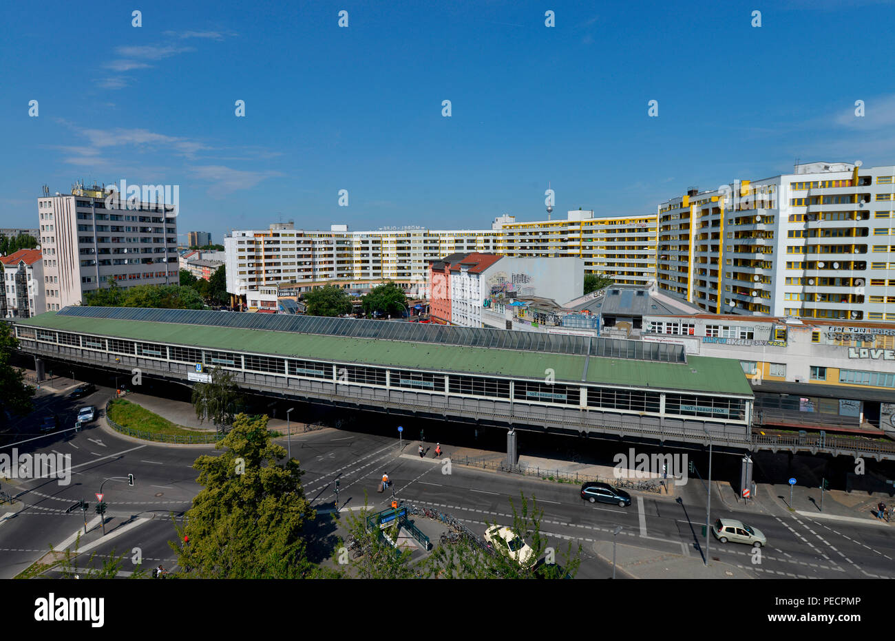 Kreuzberger Zentrum, Kottbusser Tor, Kreuzberg, Berlin, Deutschland Stockfoto