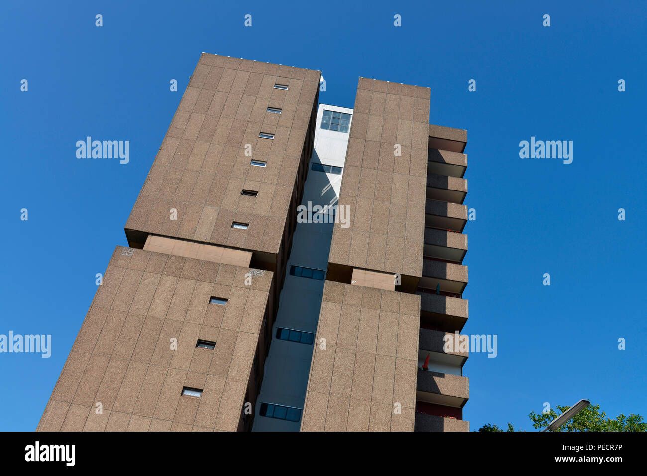 Plattenbau, Ordensmeisterstrasse, Tempelhof, Berlin, Deutschland Stockfoto
