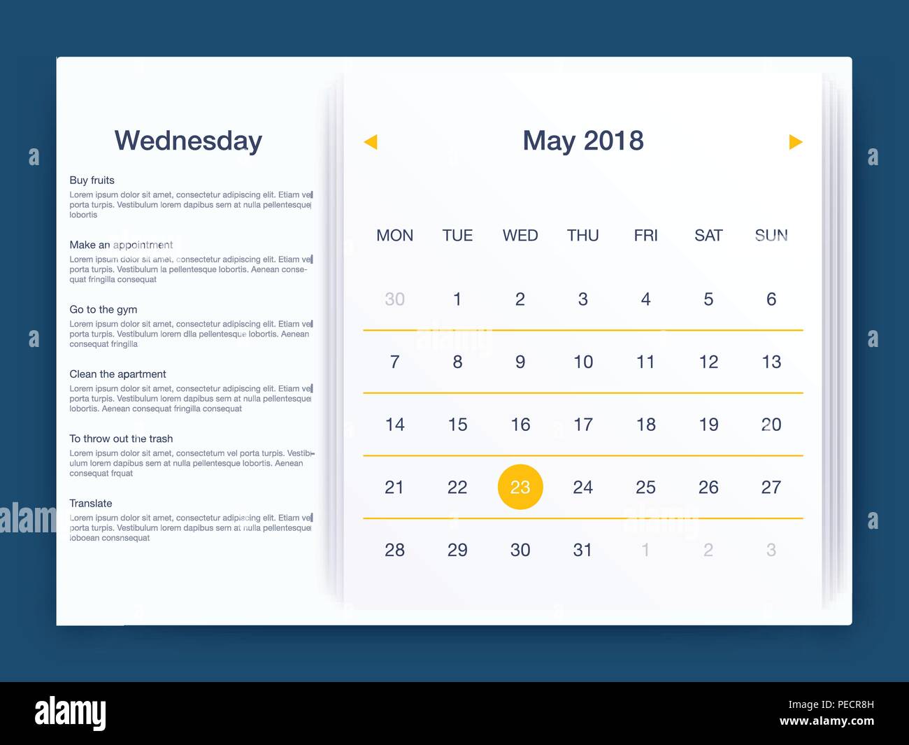 Dashboard Infografik Vorlage mit moderner UI-Design Stock Vektor