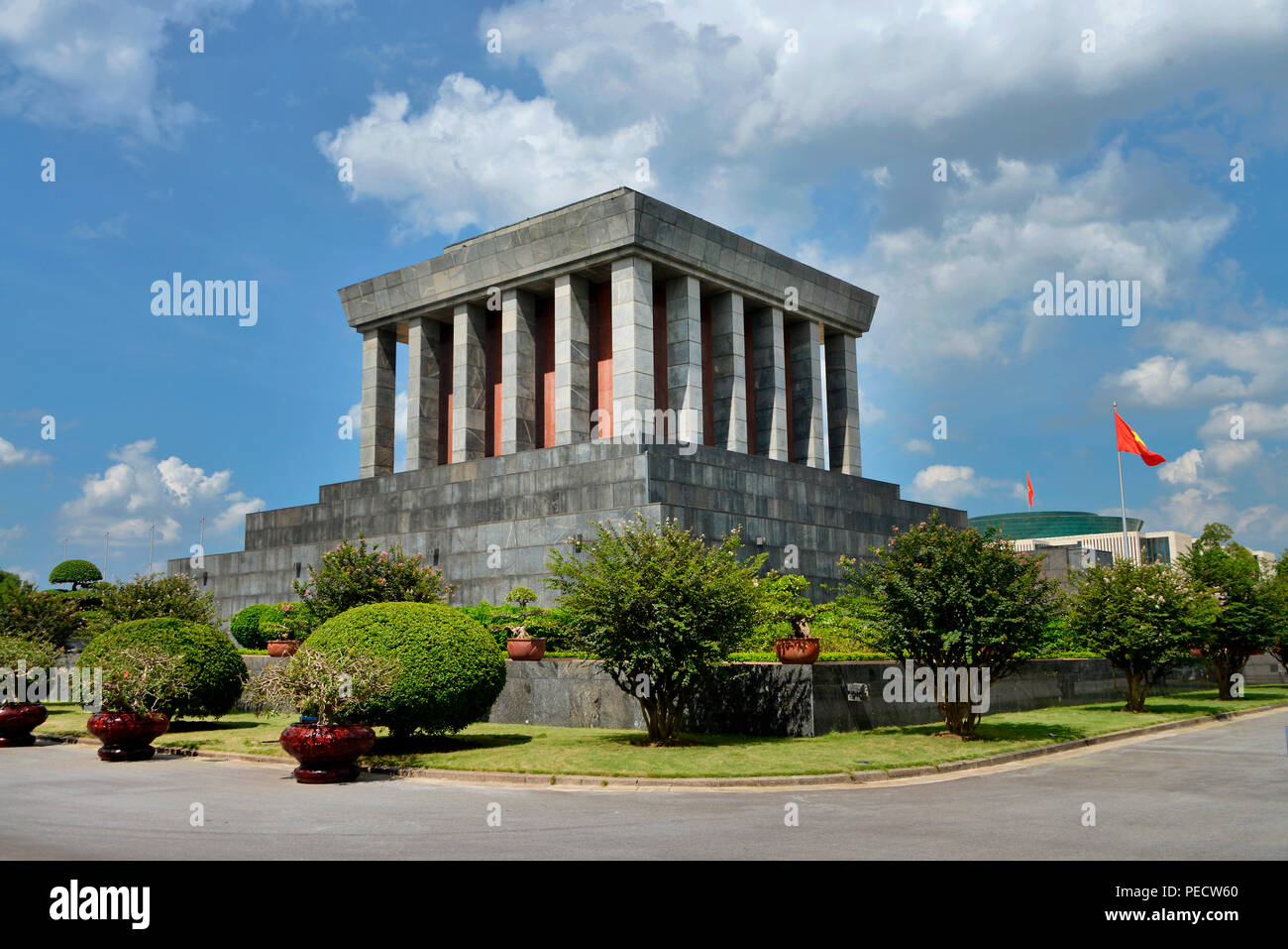 Ho Chi Minh Mausoleum, Ba-Dinh-Platz, Hanoi, Vietnam Stockfoto