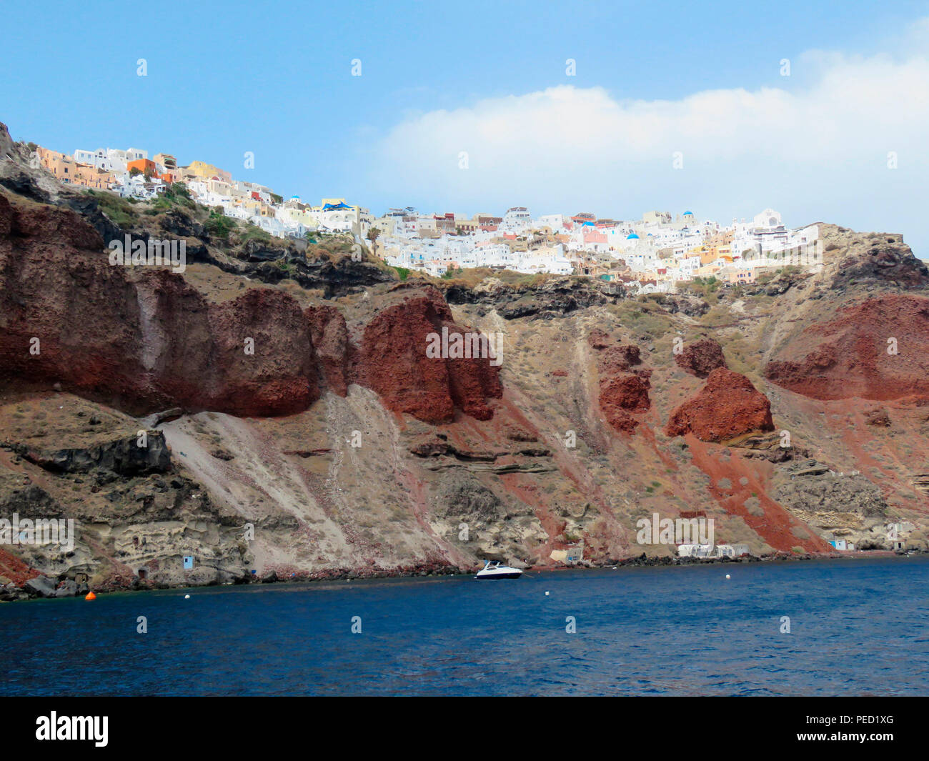 Red Beach, Santorin, Griechenland Stockfoto