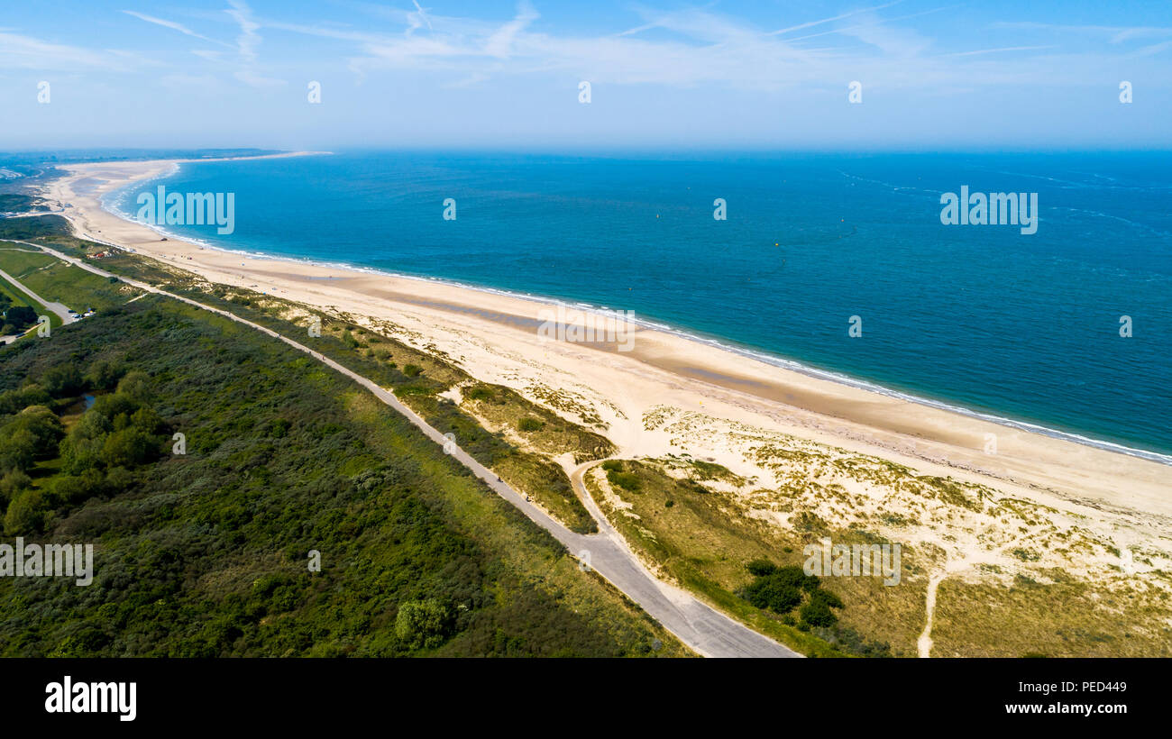 Sturmflutwehr Oosterschelde In Den Niederlanden An Der Nordsee Von Oben Mit Einer Drohne Stockfotografie Alamy