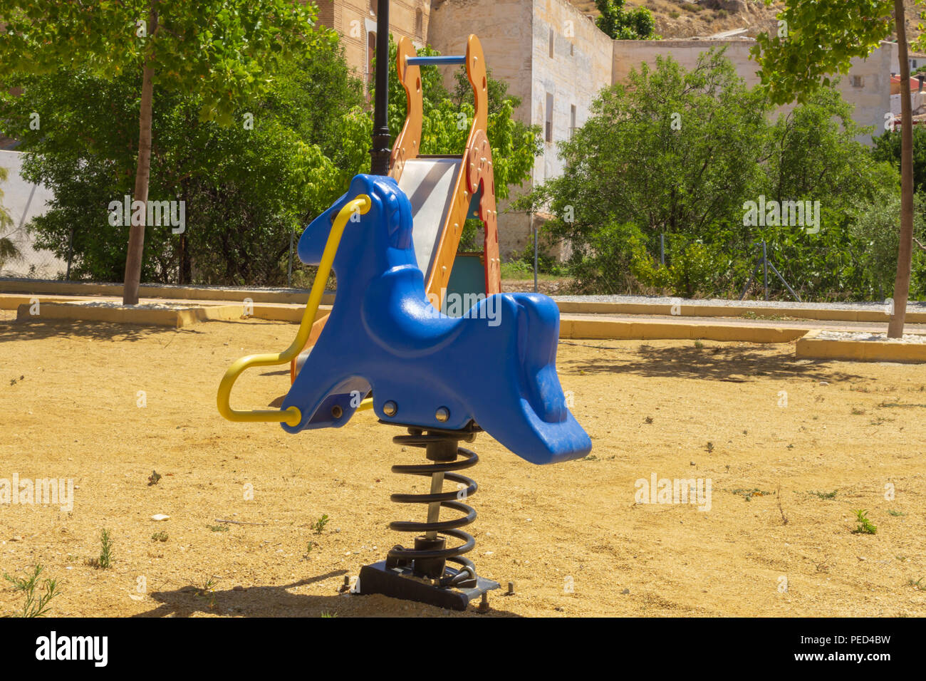 Children's Activity Park, Oria Spanien Stockfoto