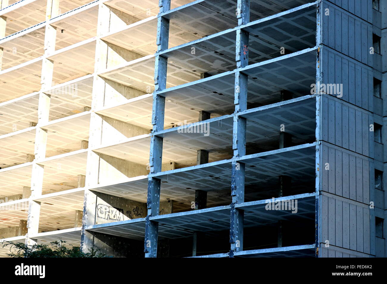 Verlassene Gebäude Kunst Stockfoto