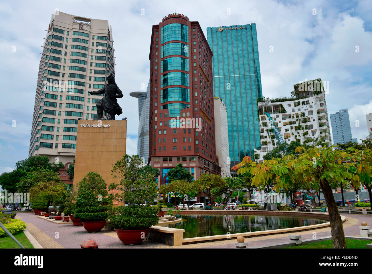 Tran Hung Dao Platz, Ho-Chi-Minh-Stadt, Vietnam Stockfoto