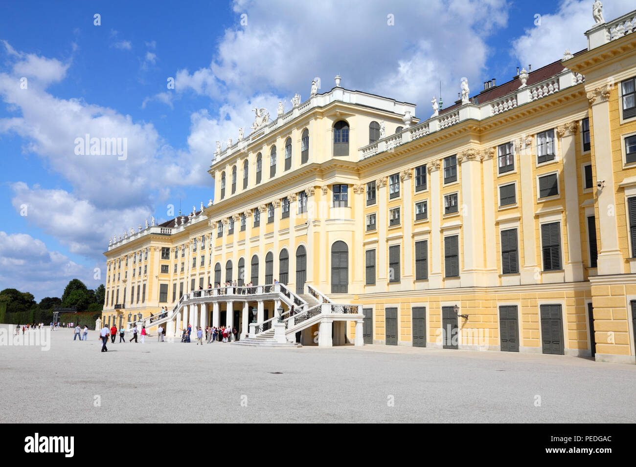 Wien - Schönbrunn, ein UNESCO-Weltkulturerbe. Stockfoto
