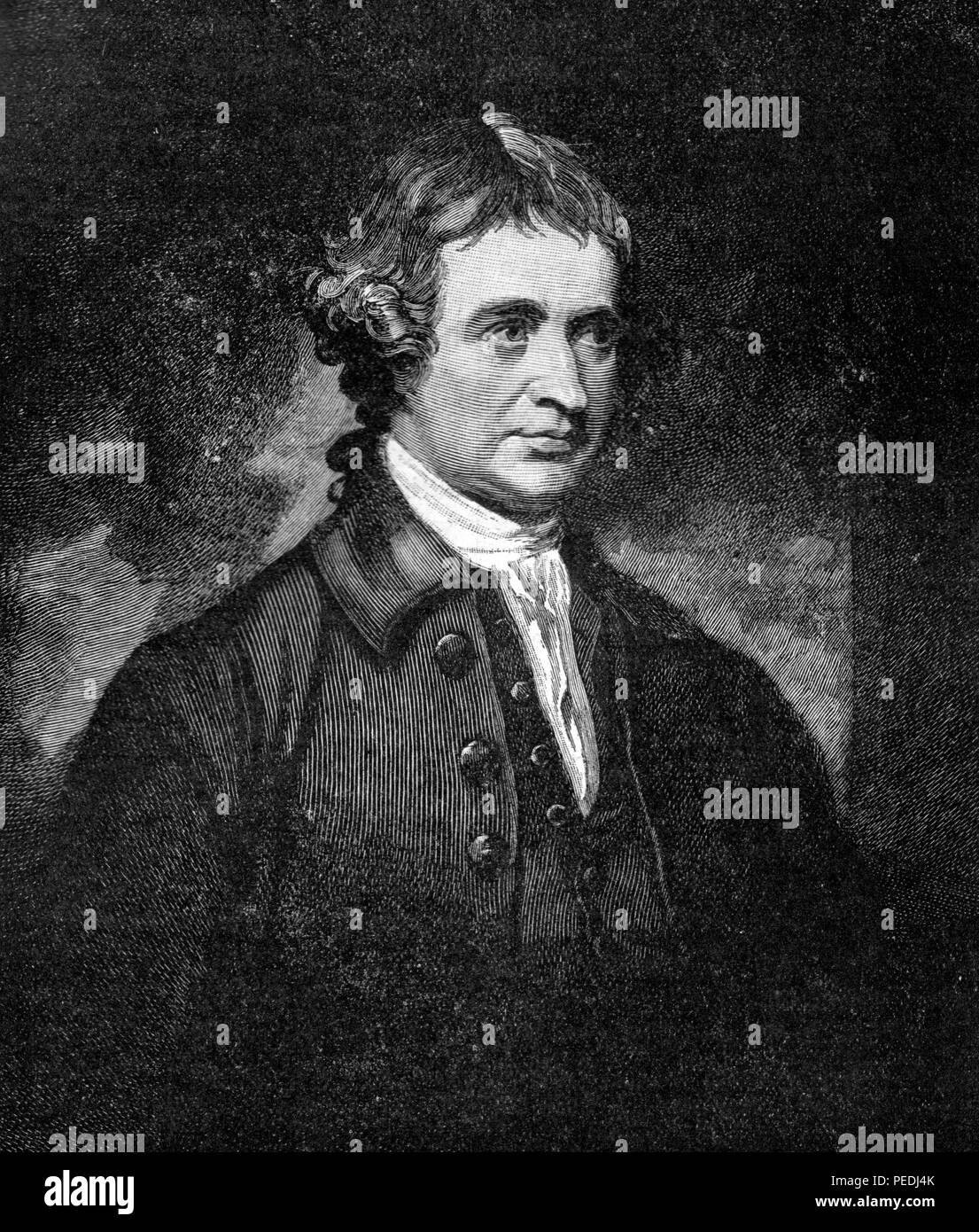 Portrait von Edmund Burkem, englischer Politiker; Illustration von cassell Geschichte Englands, King's Edition Teil 34 Stockfoto