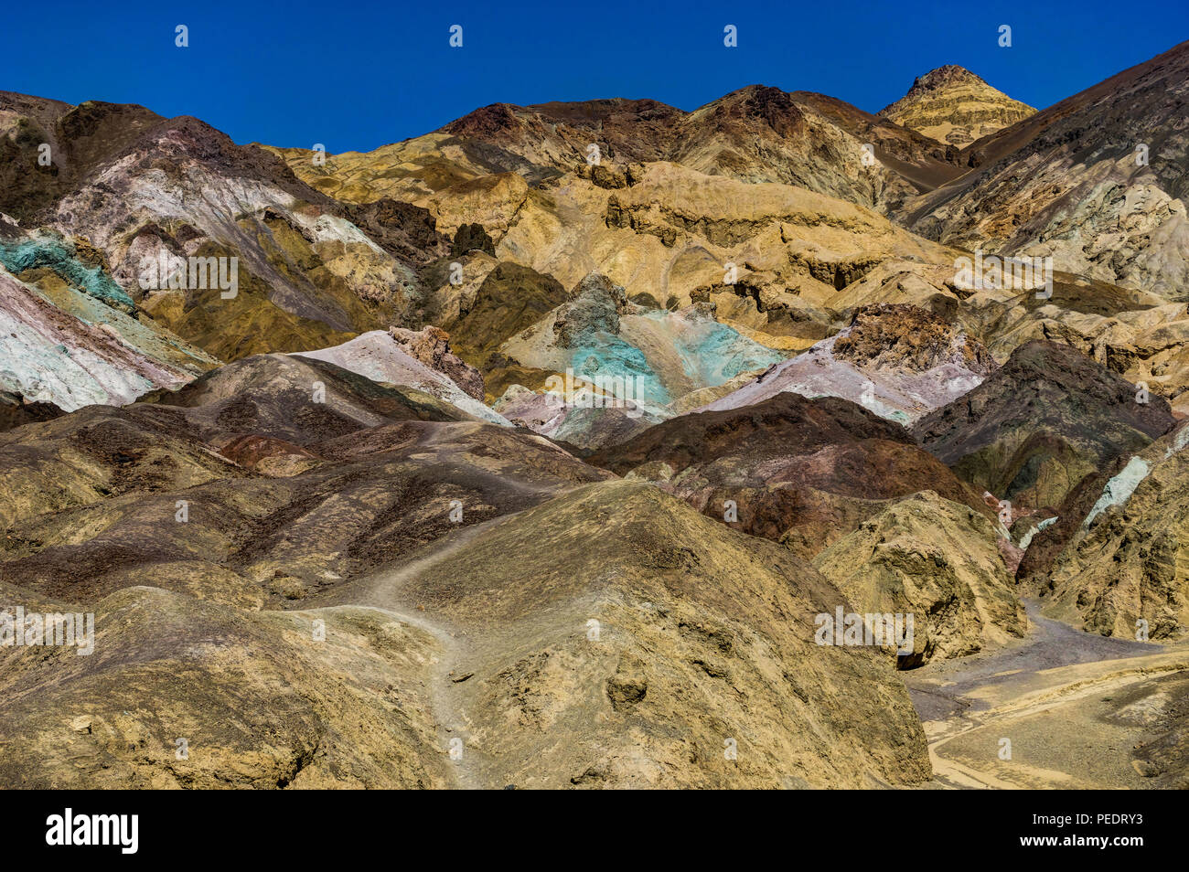 Foto im Death Valley Nationalpark in Kalifornien und Nevada in den Vereinigten Staaten von Amerika übernommen. Stockfoto