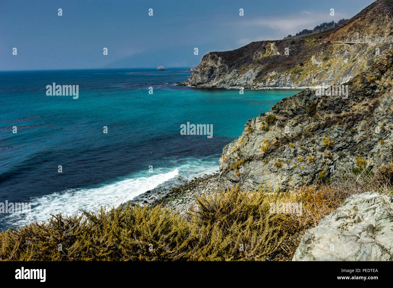 Foto in am Pazifischen Ozean in Kalifornien Vereinigte Staaten von Amerika übernommen. Stockfoto