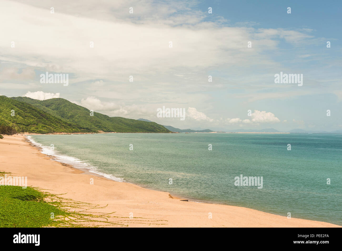 Den Strand von Nanshan Buddhismus kulturelle Zone ist off-limits für Besucher Stockfoto