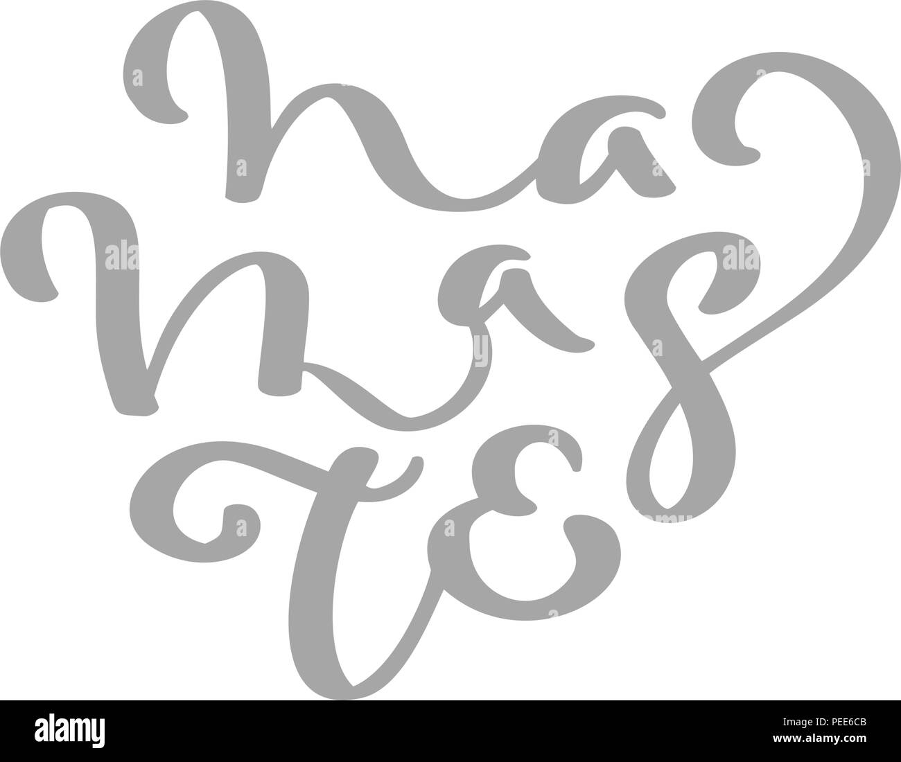 Hand text namaste Karte yoga gezeichnet. Schönen Gruß Schriftzug Poster zerkratzt Kalligraphie Wort. Auf weissem Hintergrund. Positive Zitat. Moderne Pinsel Kalligraphie. T-Shirt drucken Stock Vektor