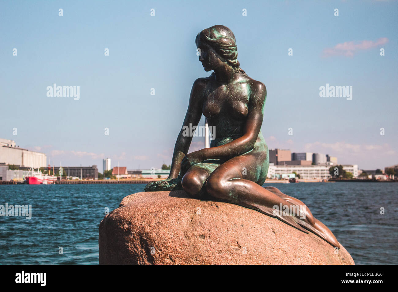 Die kleine Meerjungfrau, Langelinie, København Ø, Dänemark Stockfoto