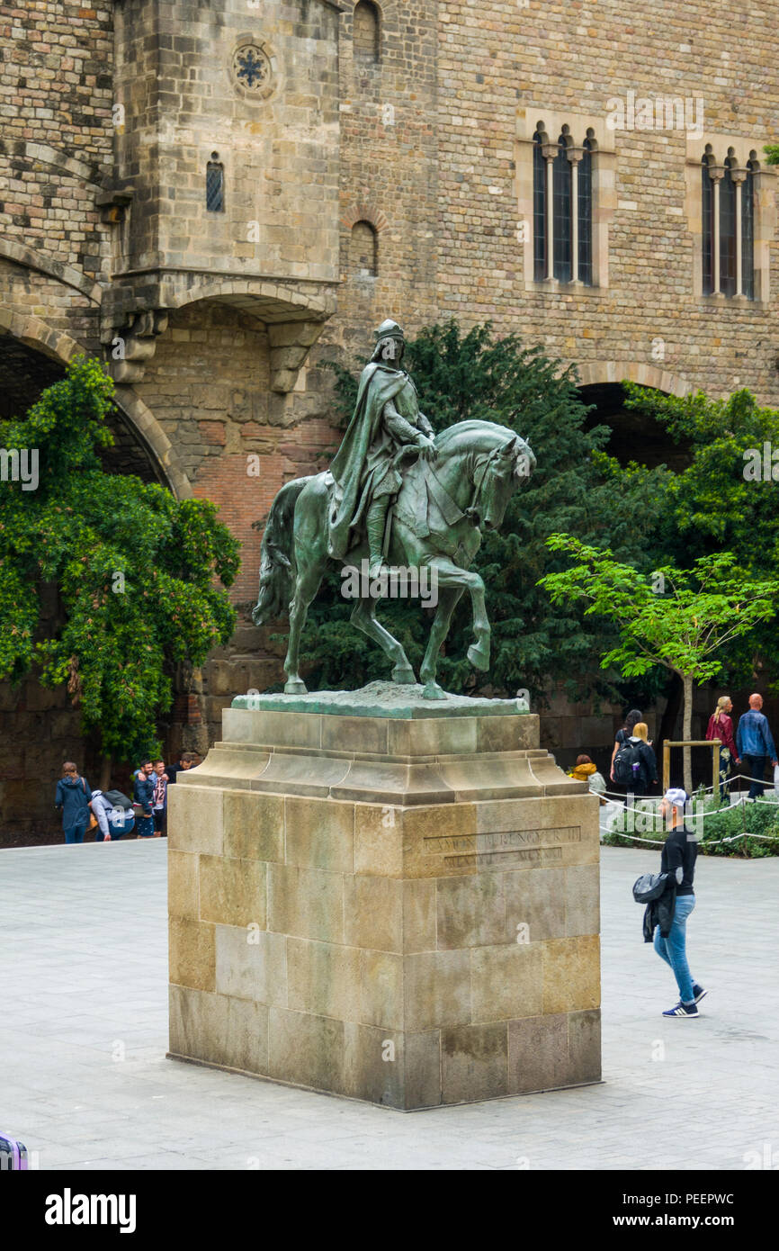 Ramon Berenguer III, Graf von Barcelona Barcelona Spanien der kosmopolitischen Hauptstadt der spanischen Region Katalonien, ist bekannt für seine Kunst und Architektur bekannt. T Stockfoto