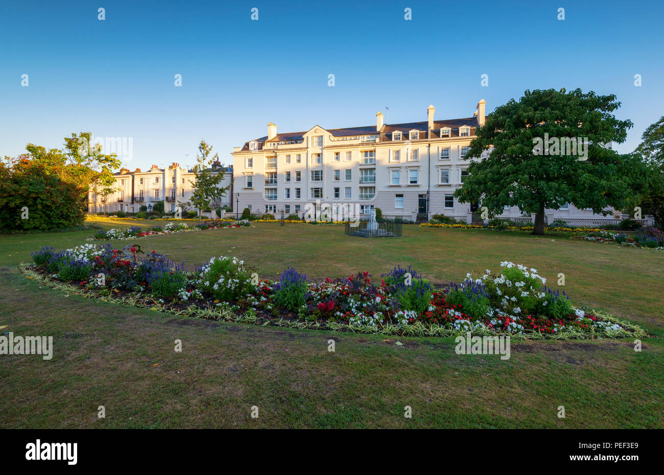 Die schöne und ruhige Däne John Gärten in der historischen Stadt Canterbury. Stockfoto