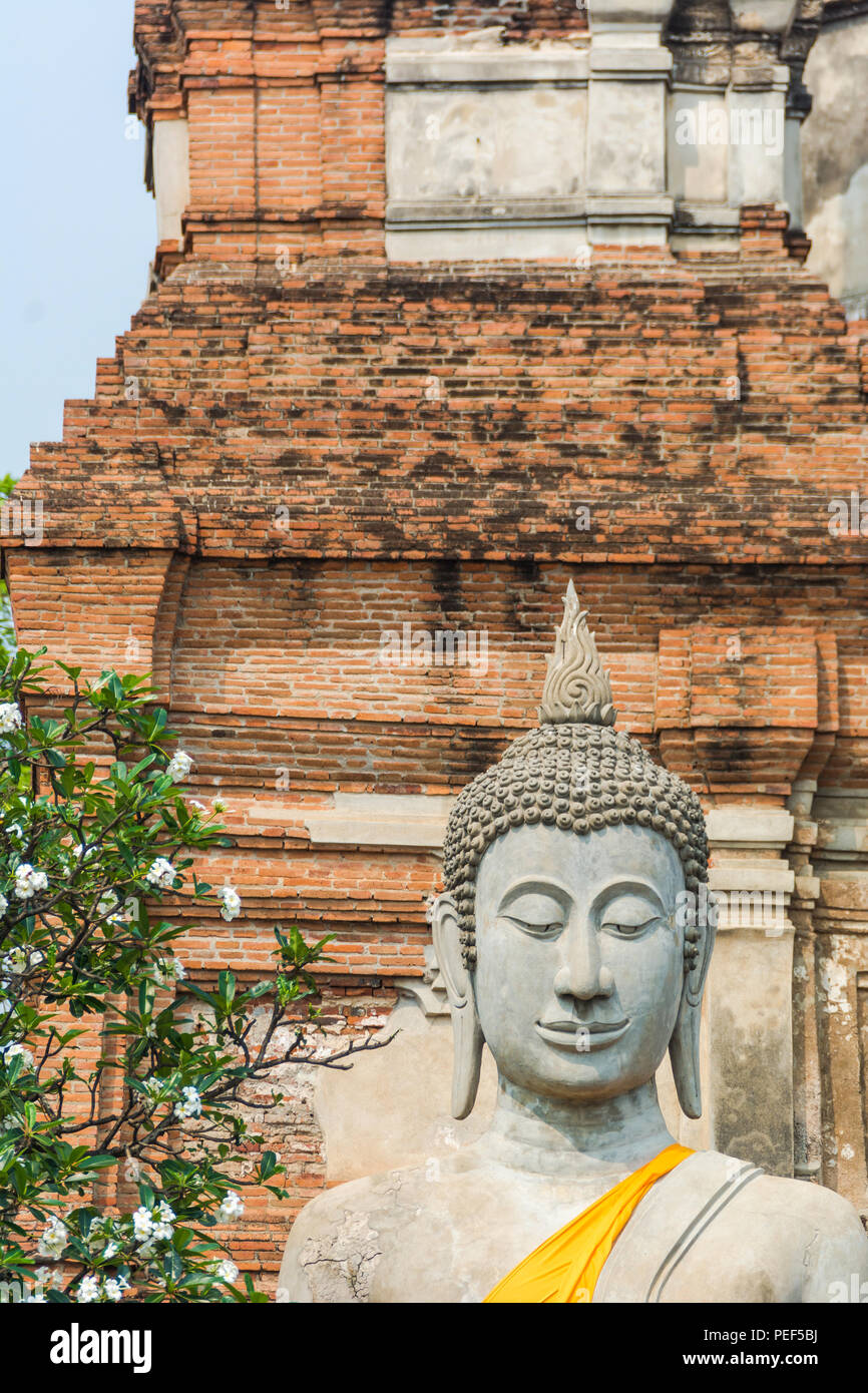 Wat Yai Chai Mongkol, Ayutthaya, Thailand Stockfoto