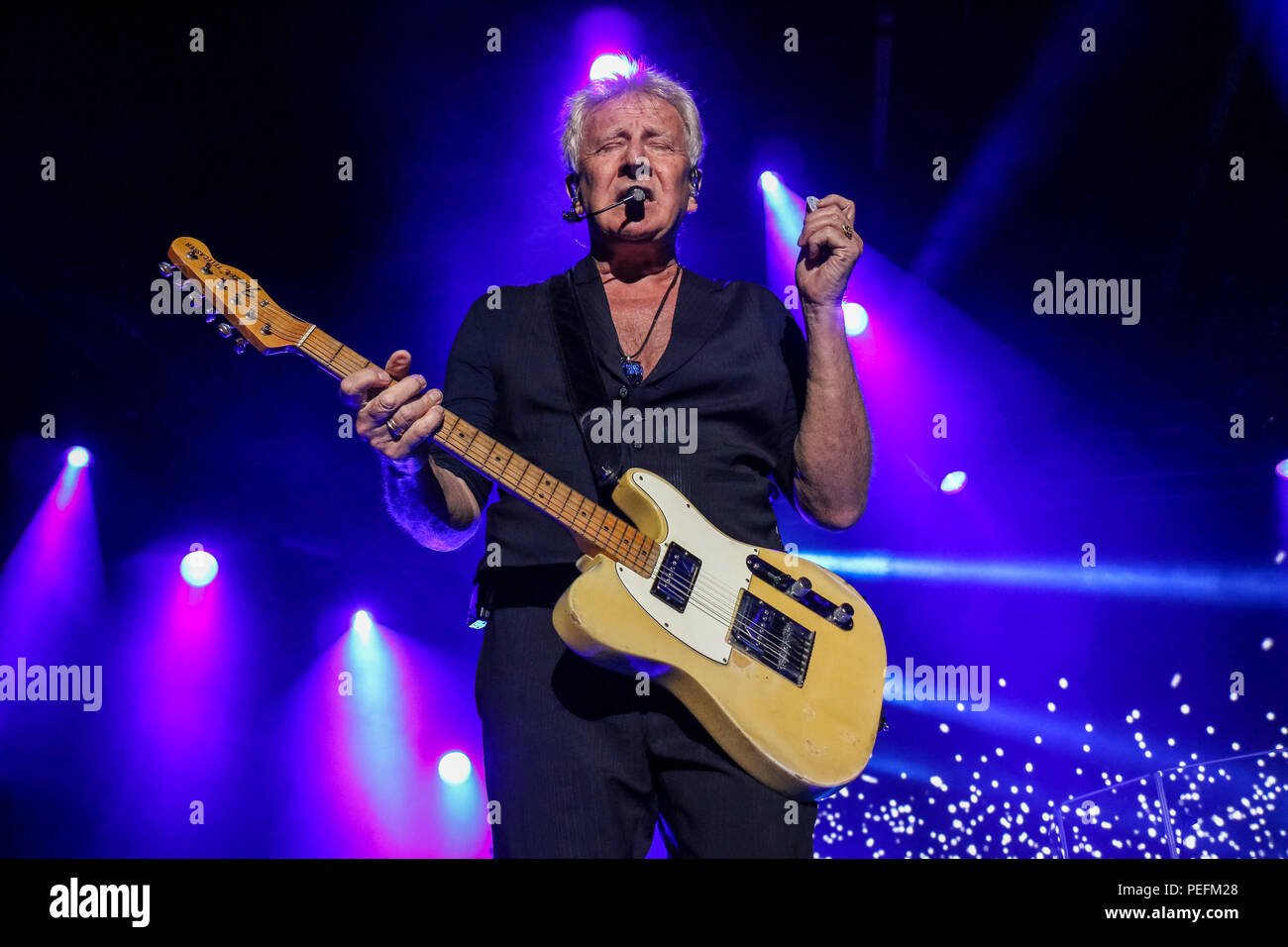 Graham Russell von Air Supply tritt beim FEQ auf Stockfoto