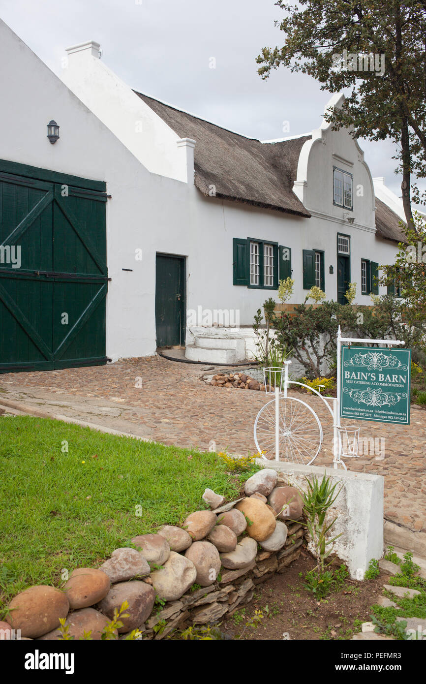 Cape Dutch style Ferienhaus in Tulbagh, Südafrika Stockfoto
