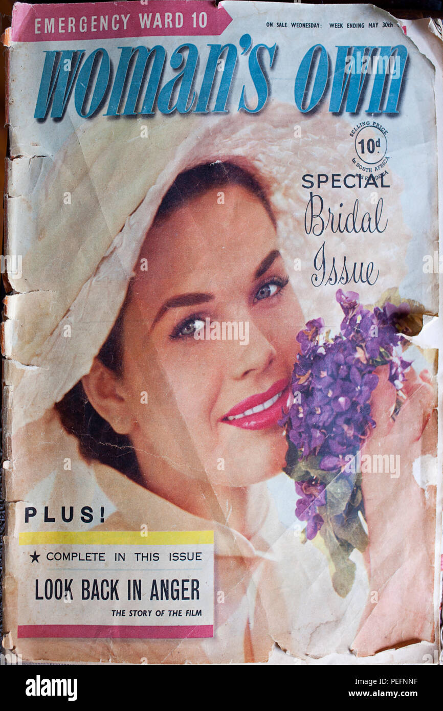 Jahrgang Zeitschrift; der Frau eigene Stockfoto