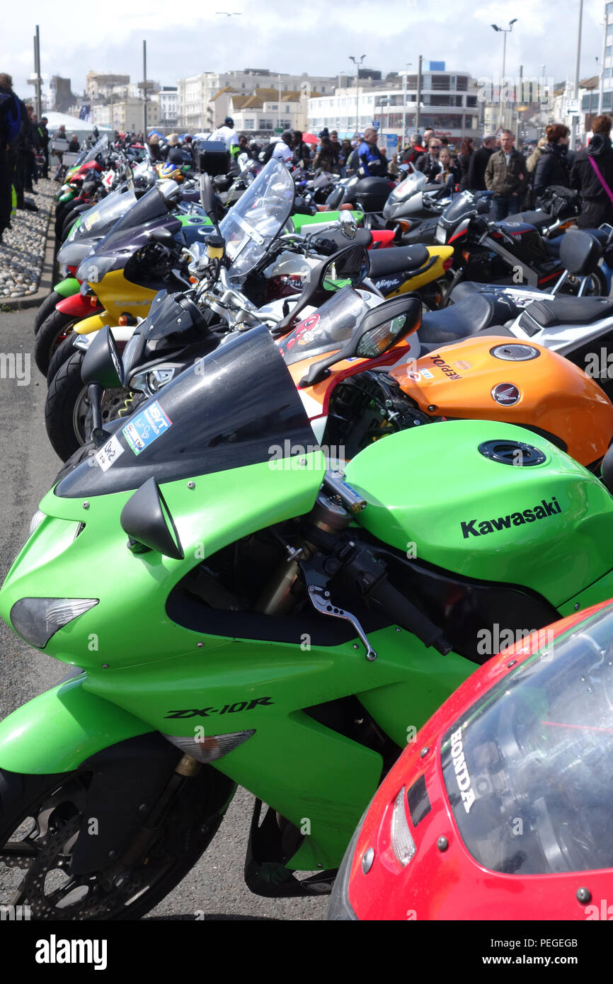 Jährliche Mai Tag Bike Laufen, 1. Mai 2017, Hastings, East Sussex United Kingdom Stockfoto