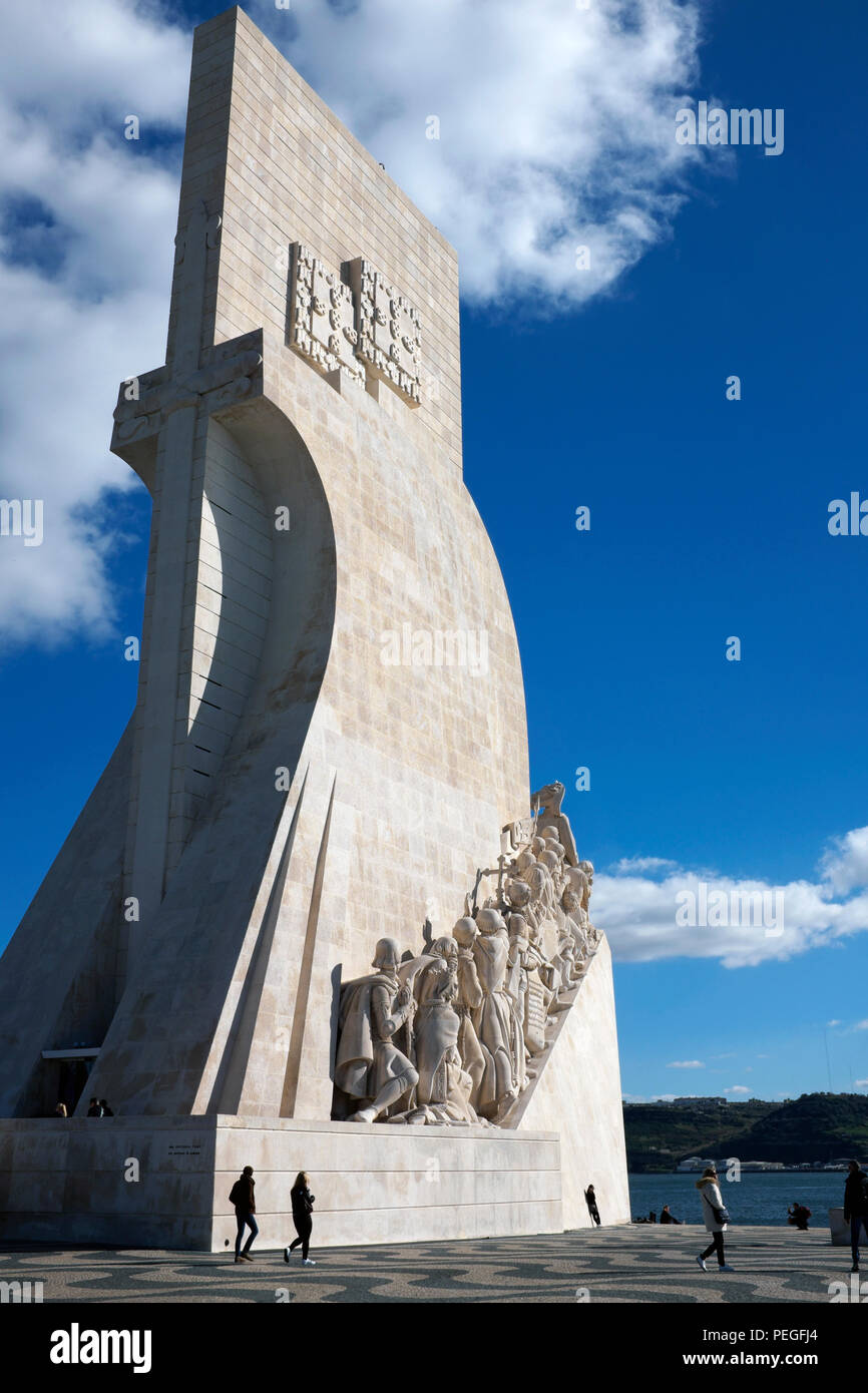 Denkmal der Entdeckungen, Belém, Lissabon, Portugal Stockfoto