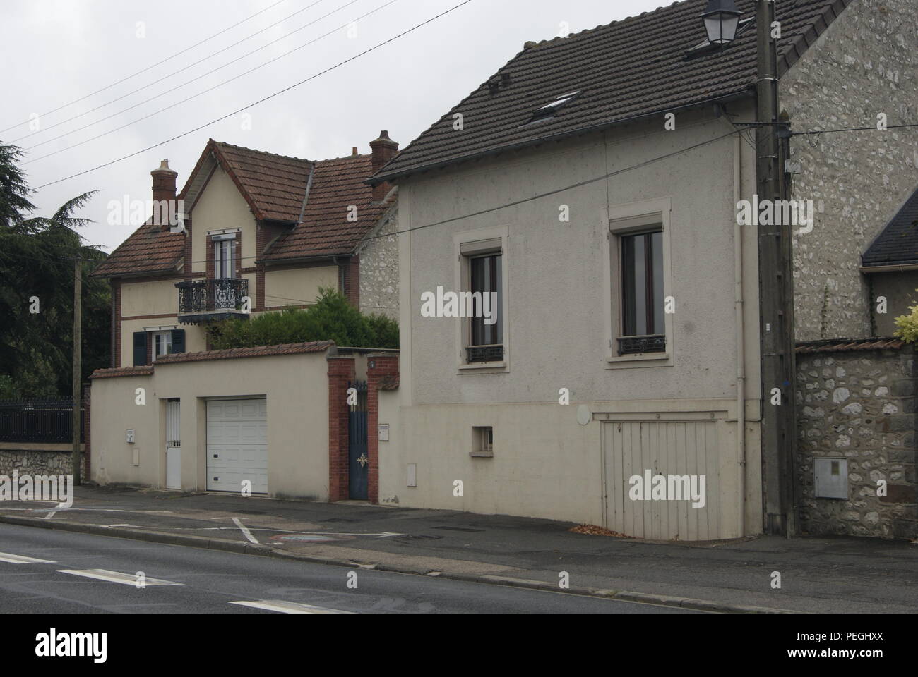 Ville en France. Stockfoto