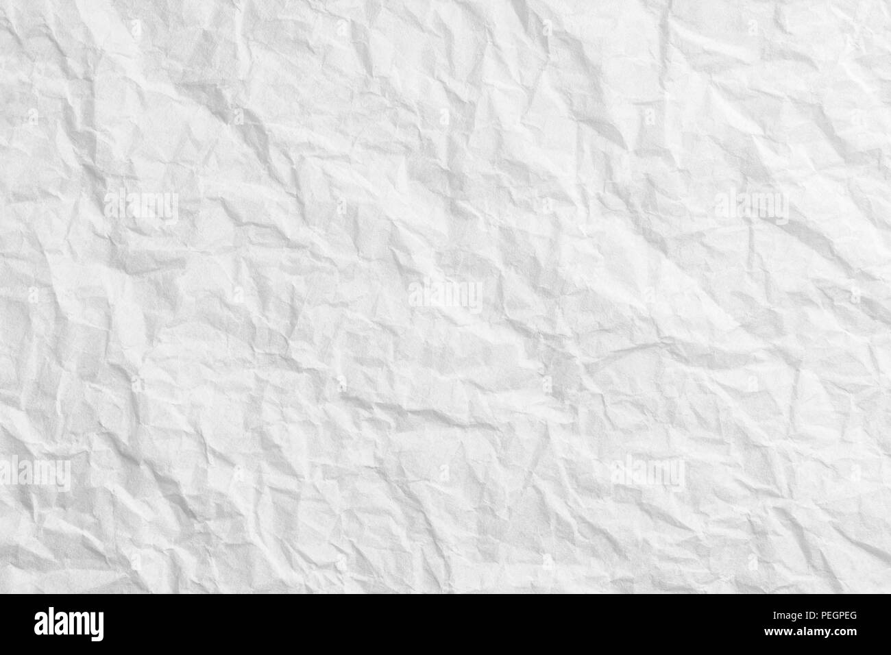 Zerknittertes Papier Textur, weiß gefaltetes Papier Hintergrund  Stockfotografie - Alamy