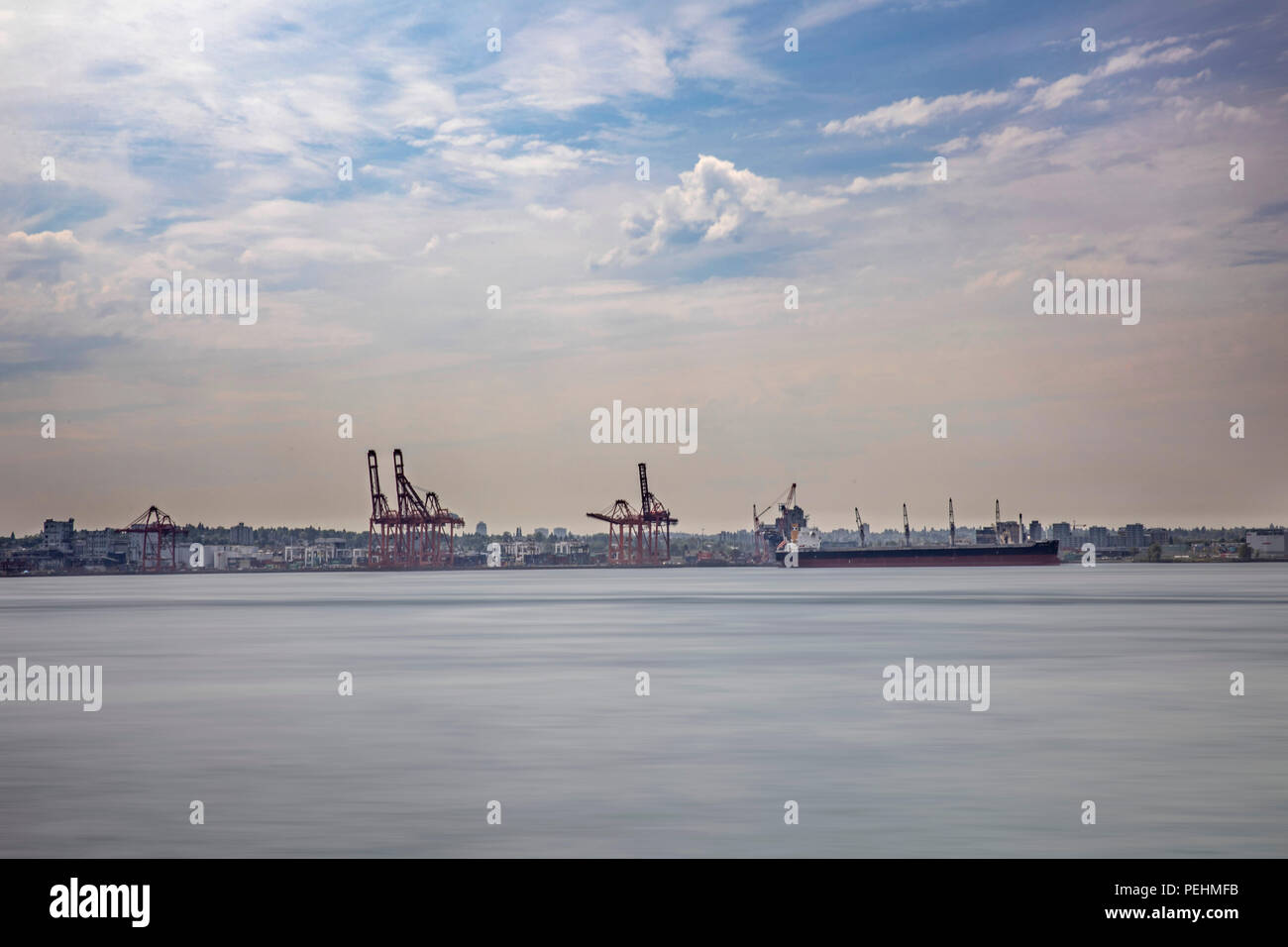 Blick von Norden Vancouver, Kanada Stockfoto