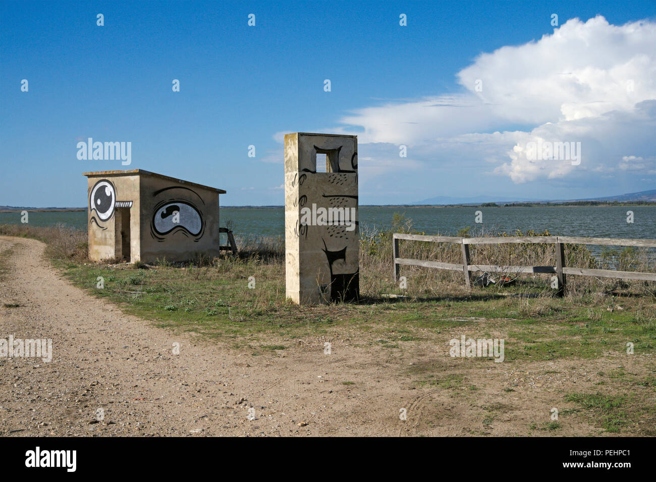 Cabras Teich, Provinz Oristano, Sardinien, Italien Stockfoto