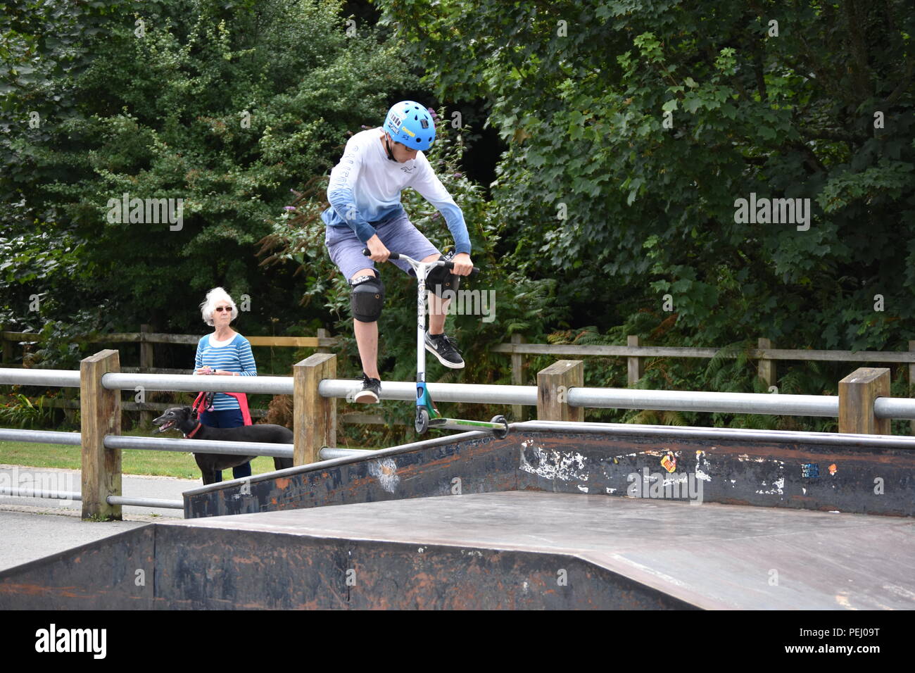 Skate Jam Skate park Wettbewerb Stockfoto