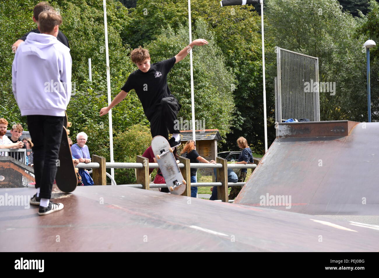 Skate Jam Skate park Wettbewerb Stockfoto