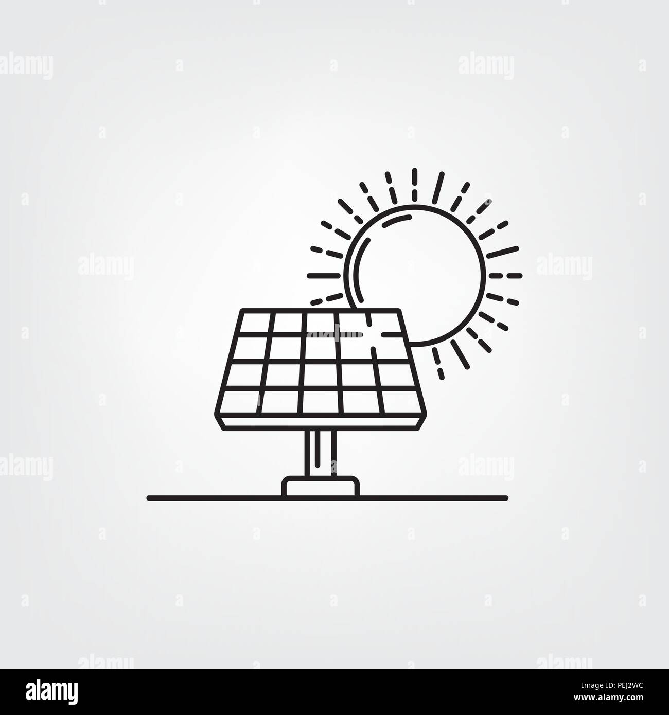 Sonnenkollektor und sonne Stock-Vektorgrafiken kaufen - Alamy