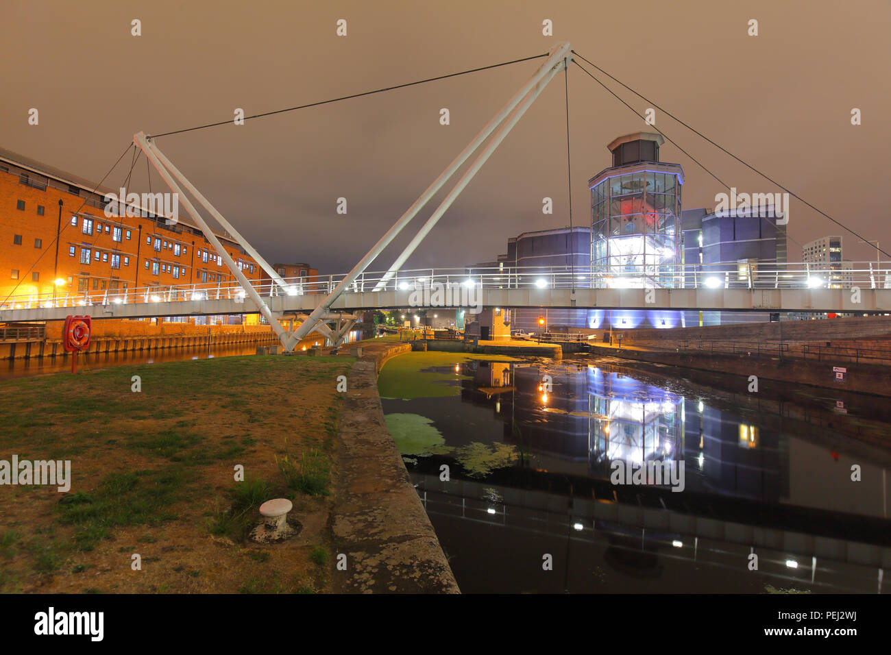 Die Ritter Weg Brücke bei Leeds, West Yorkshire Stockfoto