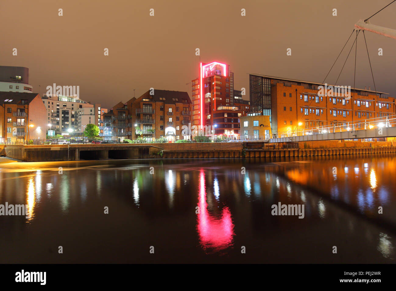 Die Ritter Weg Brücke bei Leeds, West Yorkshire Stockfoto