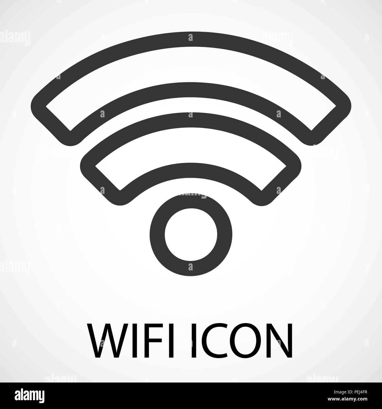 Einfache wlan Symbol Stock Vektor