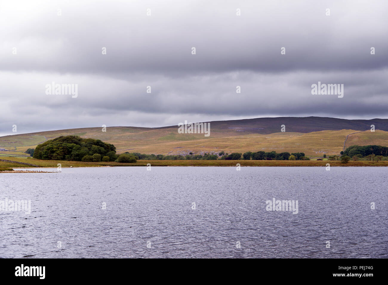 Malham Tarn ist ein Gletschersee in den Yorkshire Dales. Es ist eine von nur acht Berggebiete in Europa alkalischen Seen und ist von großer Erhaltung Interesse. Stockfoto